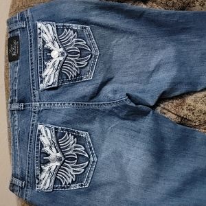 Blue Denim Jeans, Size 12, boot cut. Brand: Love Indigo Premium/Love Nation